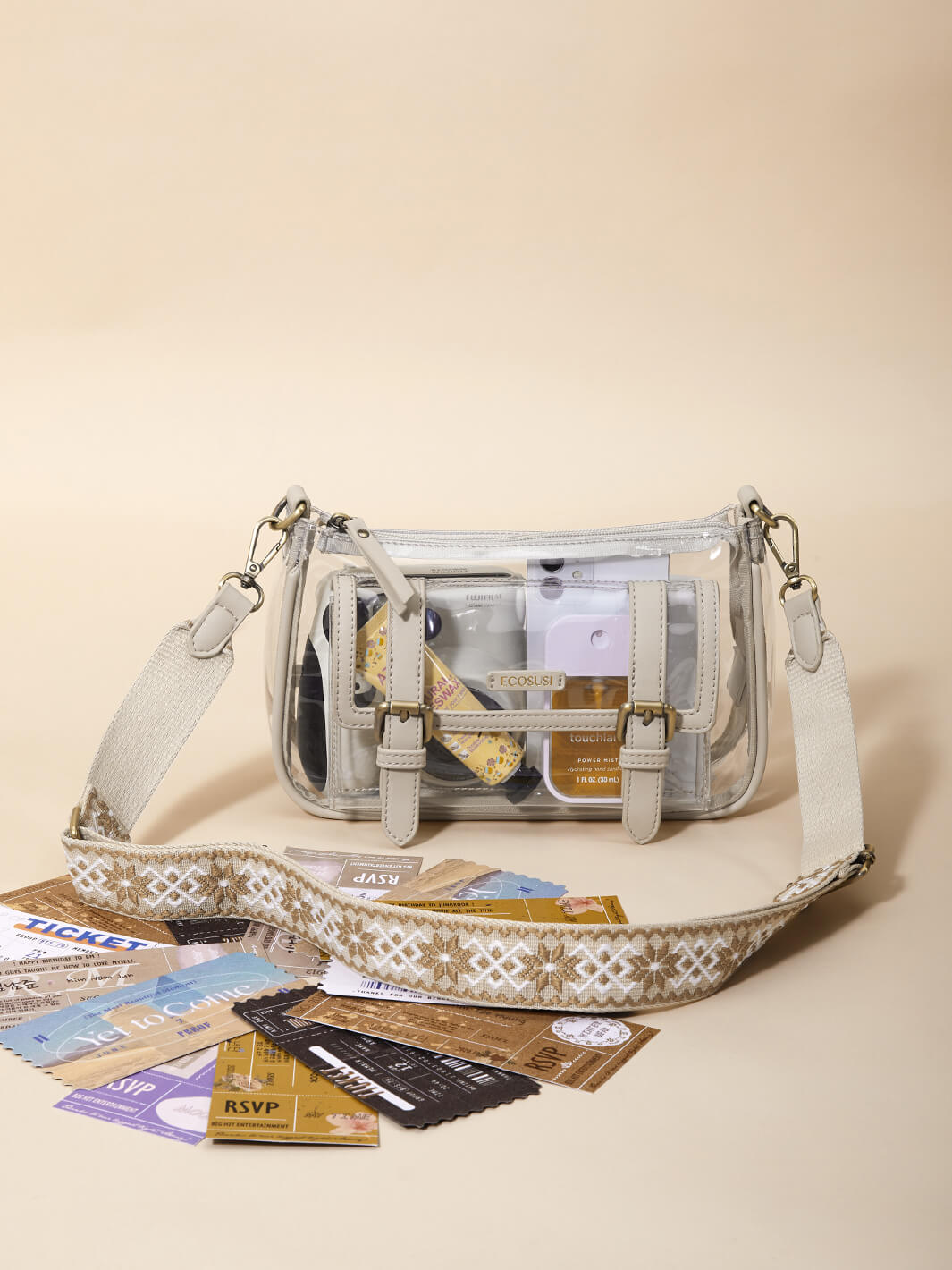 Clear crossbody online bag