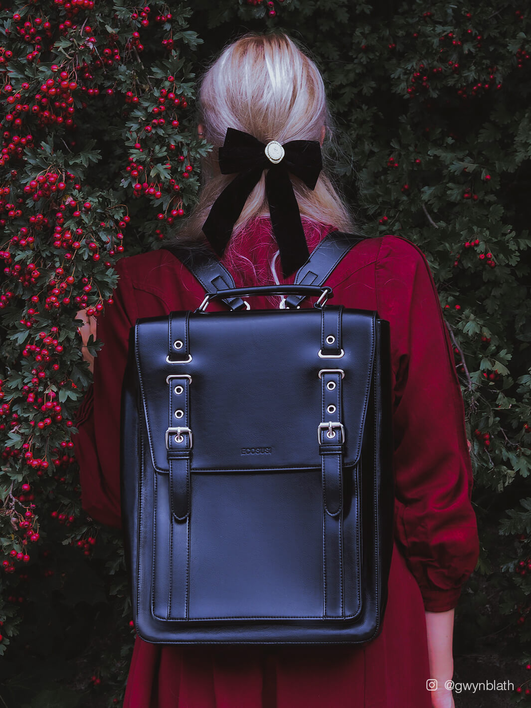 Vintage best sale satchel backpack