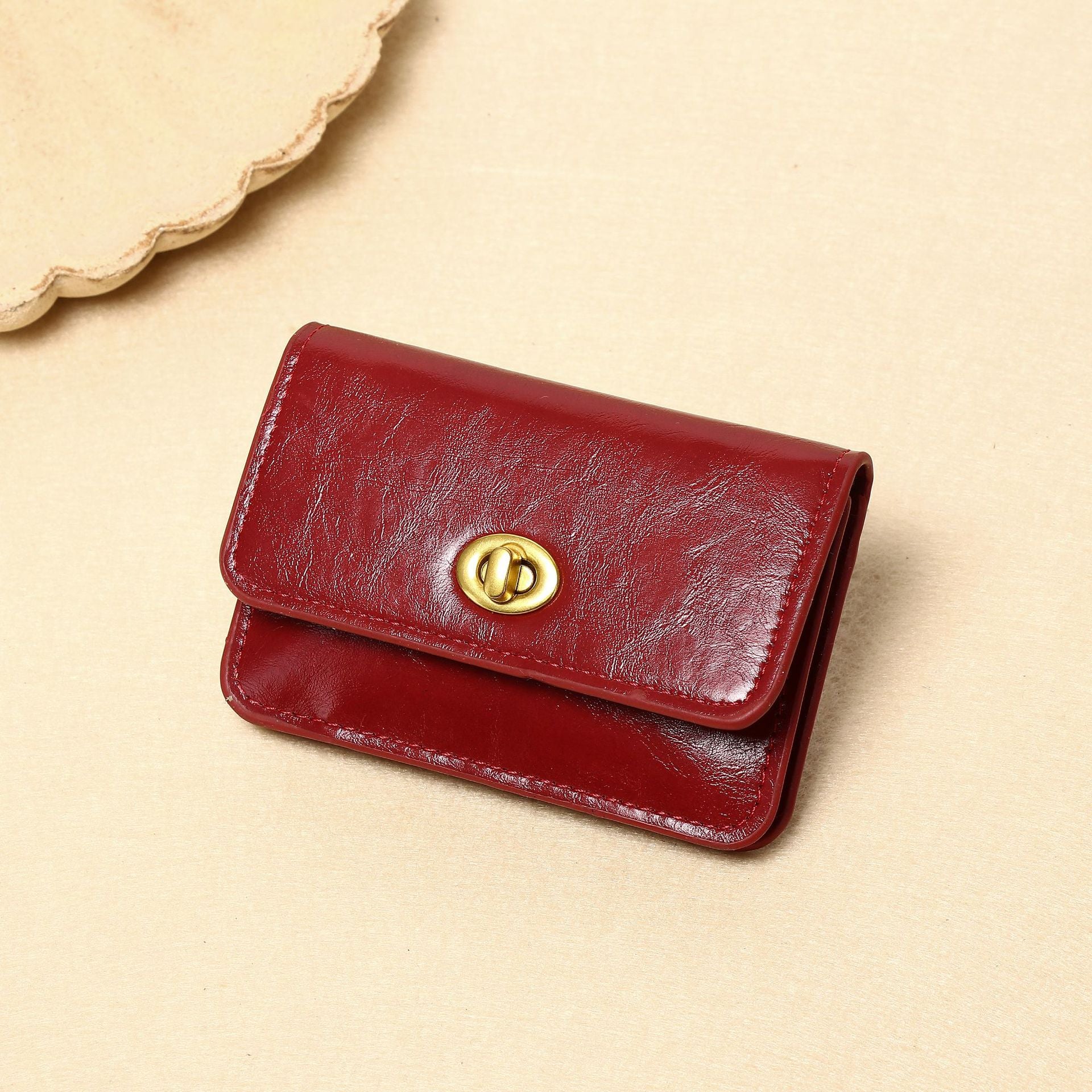 Vintage Twist Lock Mini Wallet