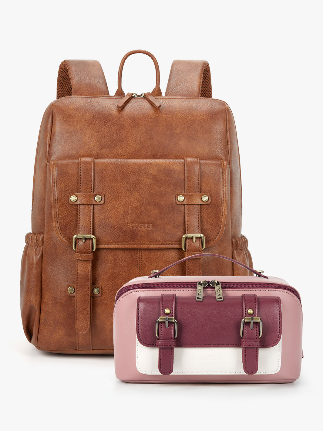 Scarlett-Elena Backpack & Makeup Bag Travel Set