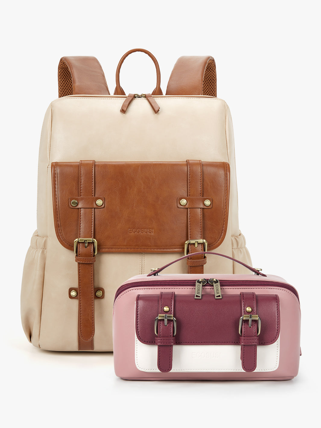 Scarlett-Elena Backpack & Makeup Bag Travel Set