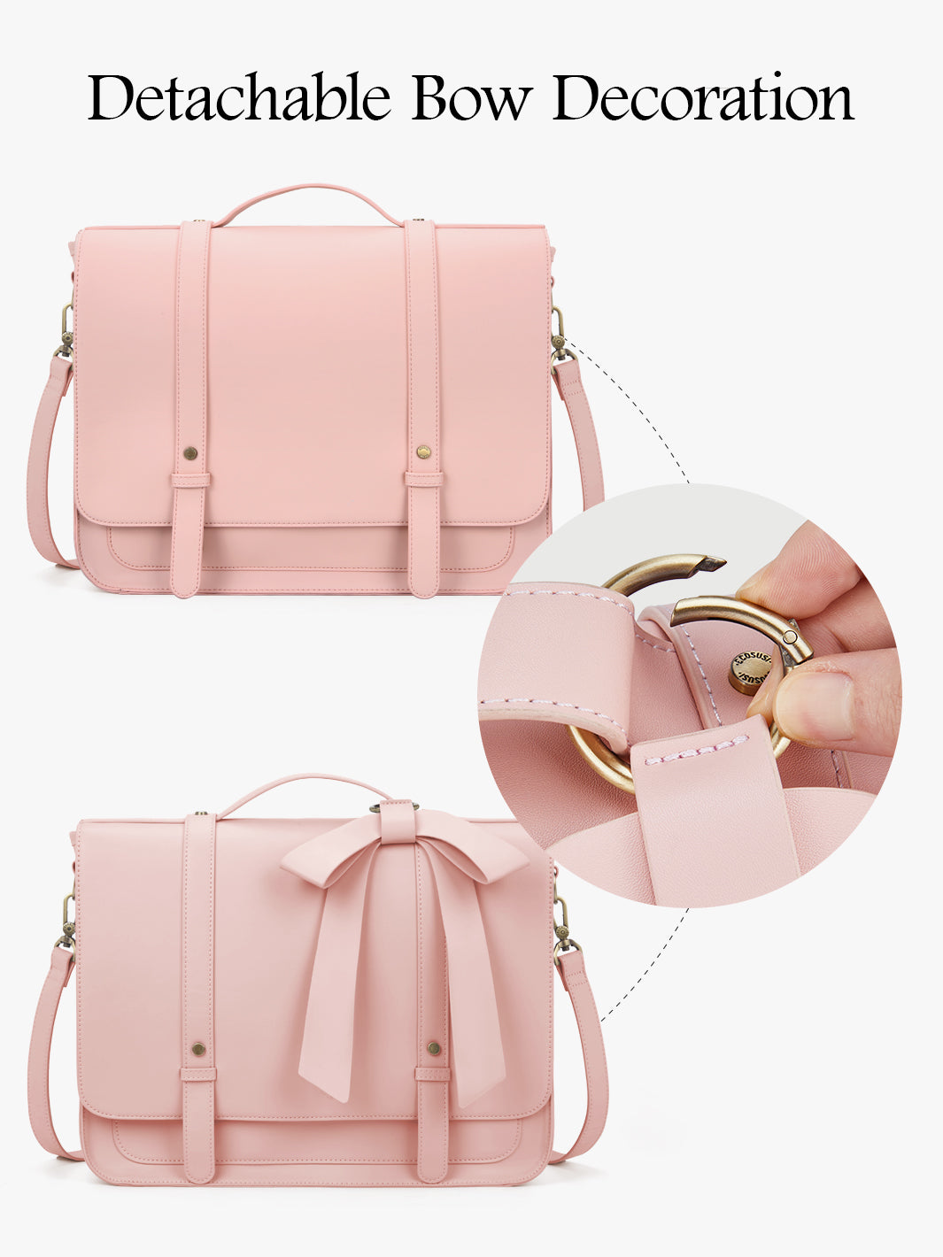 Blush breif case type buy handbag