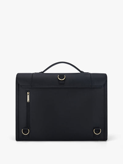 Julie Vintage Vegan Briefcase - Classic Elegance for Work and Travel ...