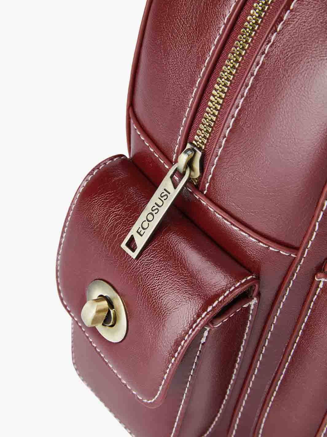 Alison Vintage Vegan Leather Mini Backpack