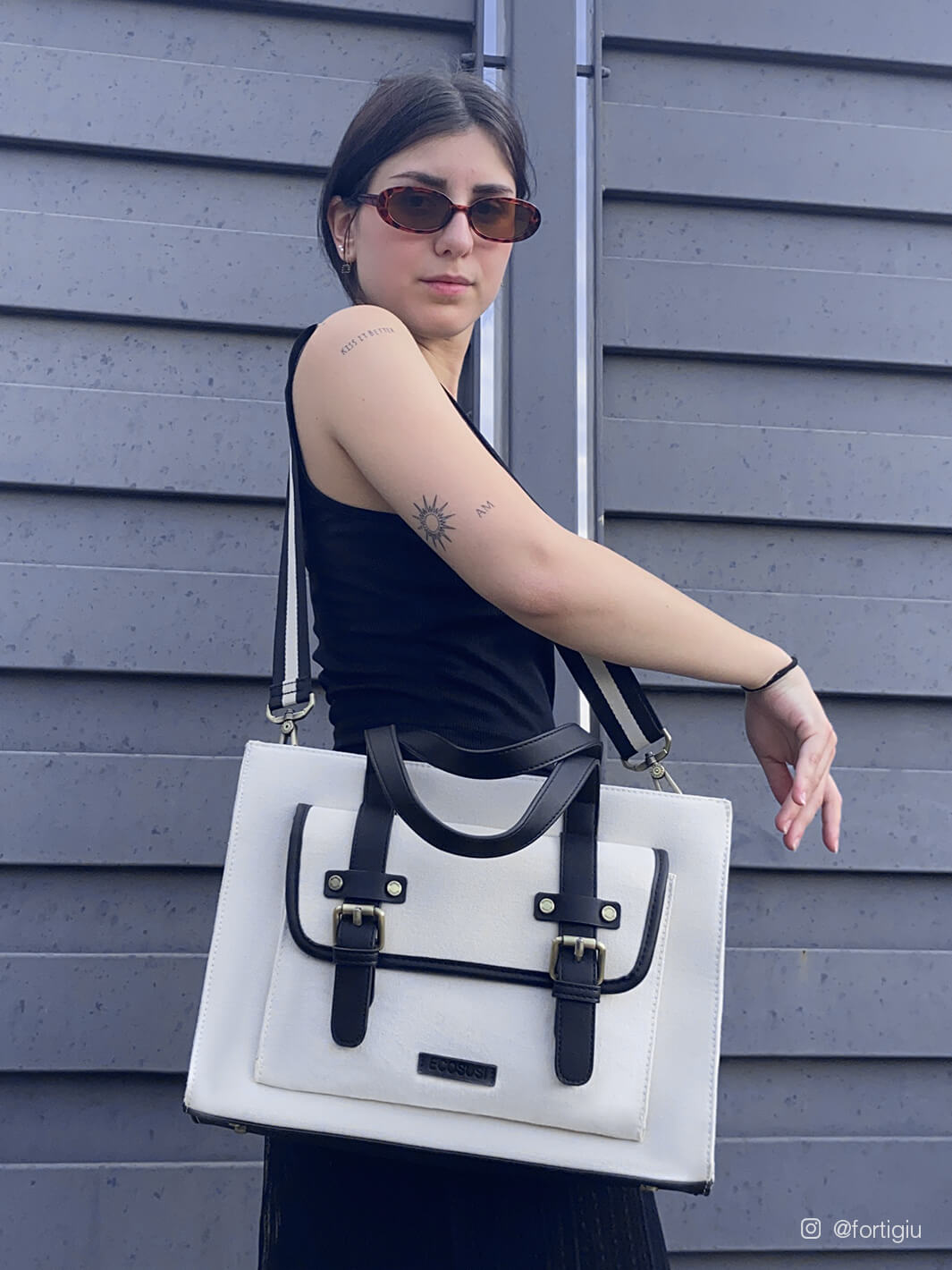 Olivia's Canvas 13" Vegan Leather Tote