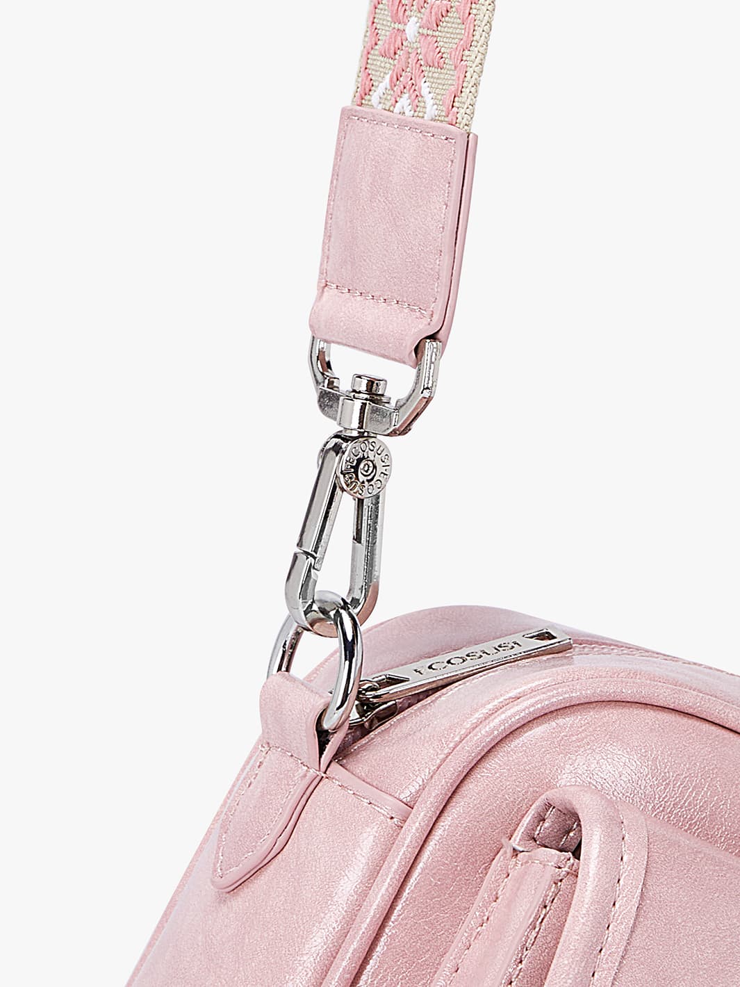 Mia Wide Strap Leather Crossbody Bag