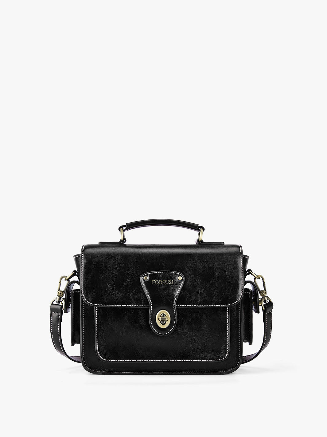 Alison Vintage Vegan Leather Crossbody Bag