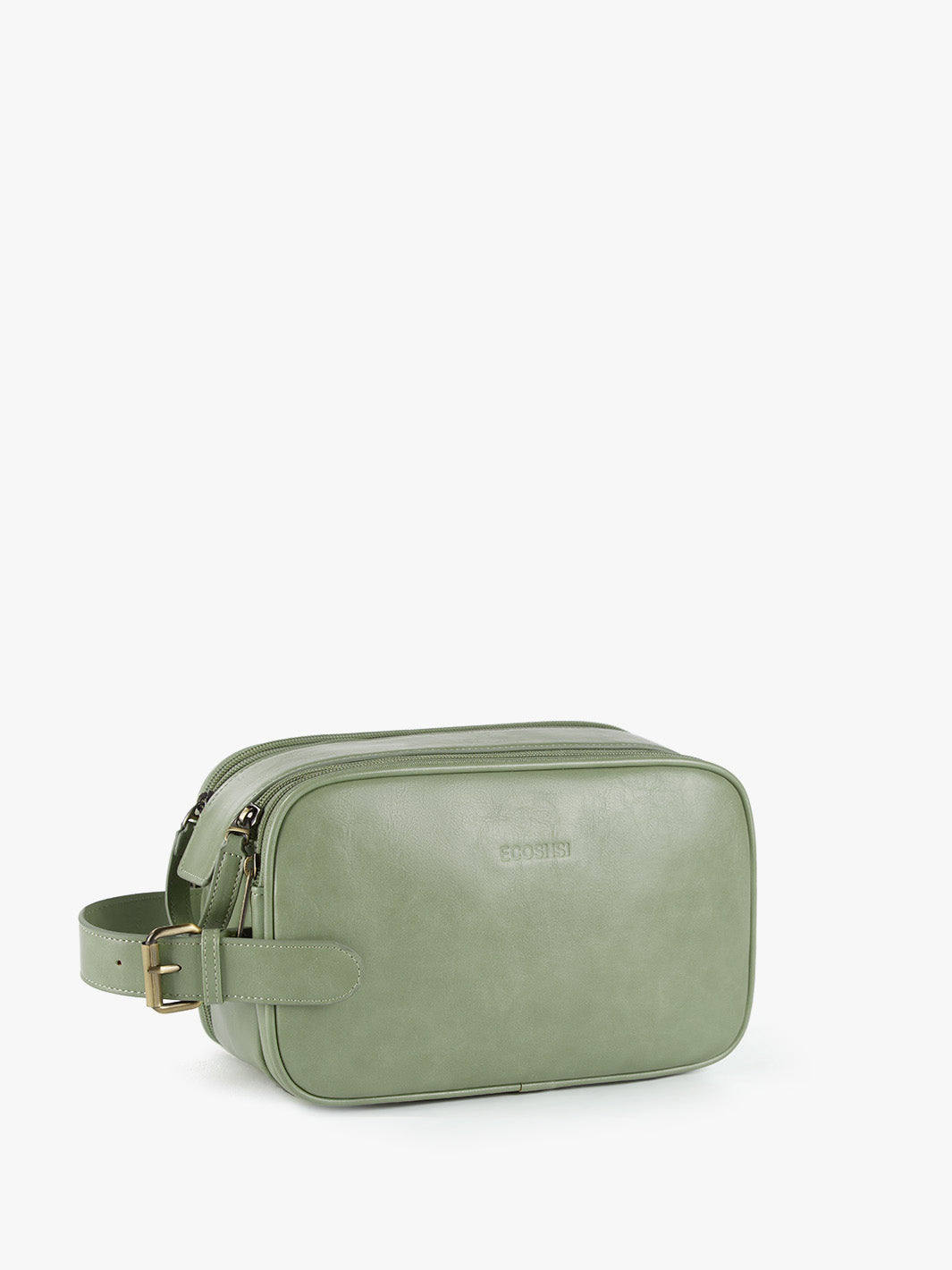 Elena Large Vegan Leather Toiletry Bag