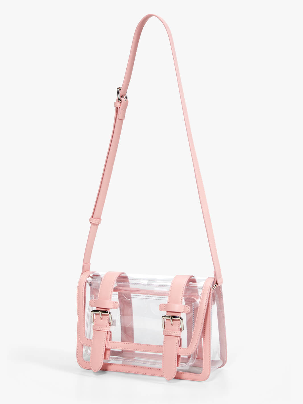 South Beach Transparent Neon Pink Clutch Bag | ASOS