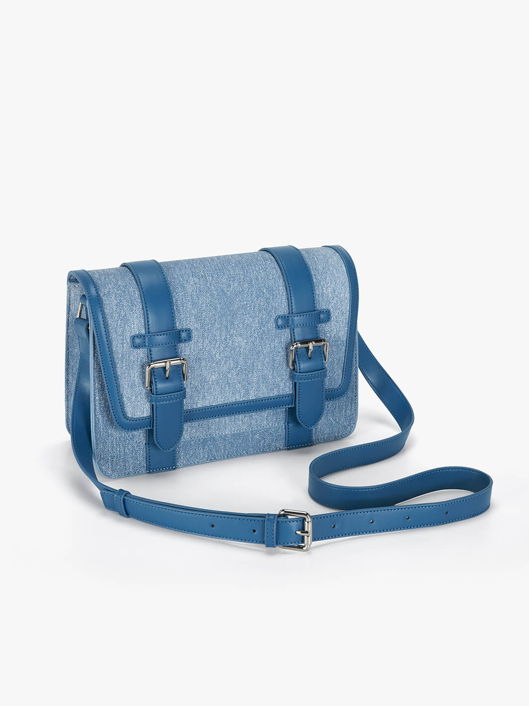 Blue satchel bag online