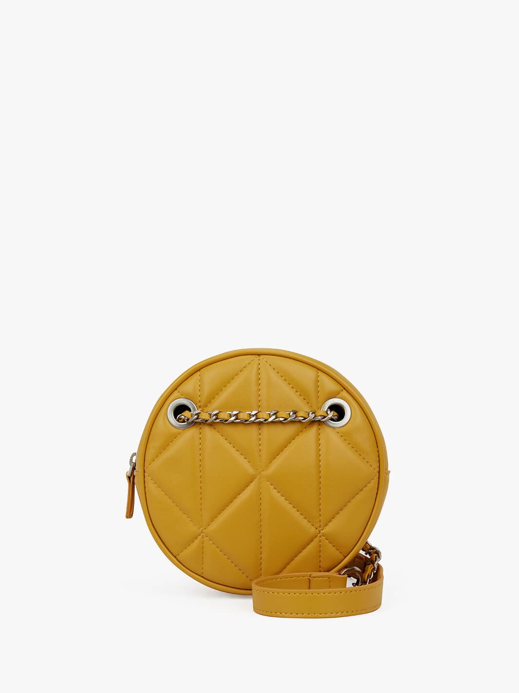 Yellow discount circle purse