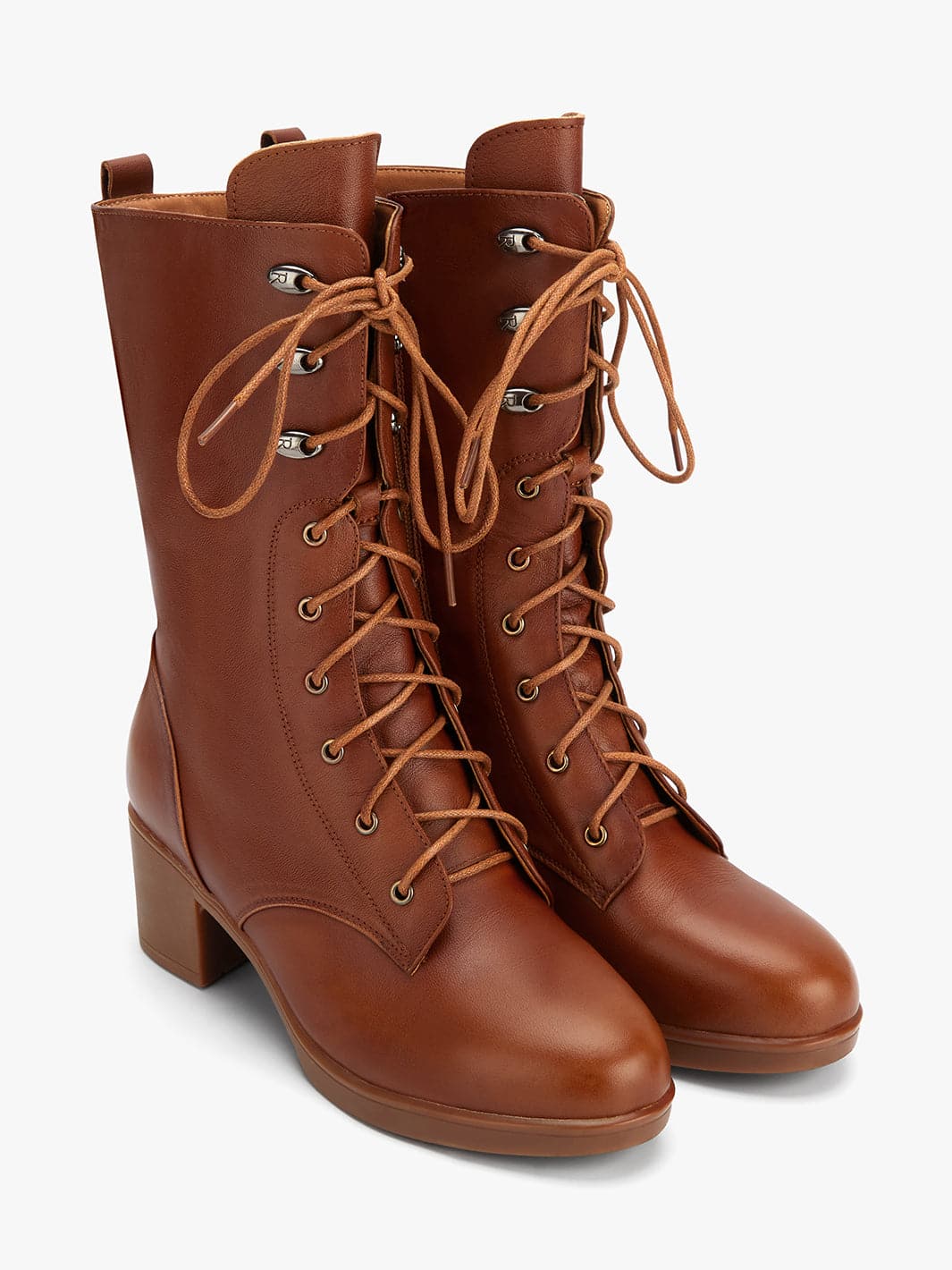Girls Vintage Lace Up Boot Brown Now in Stock