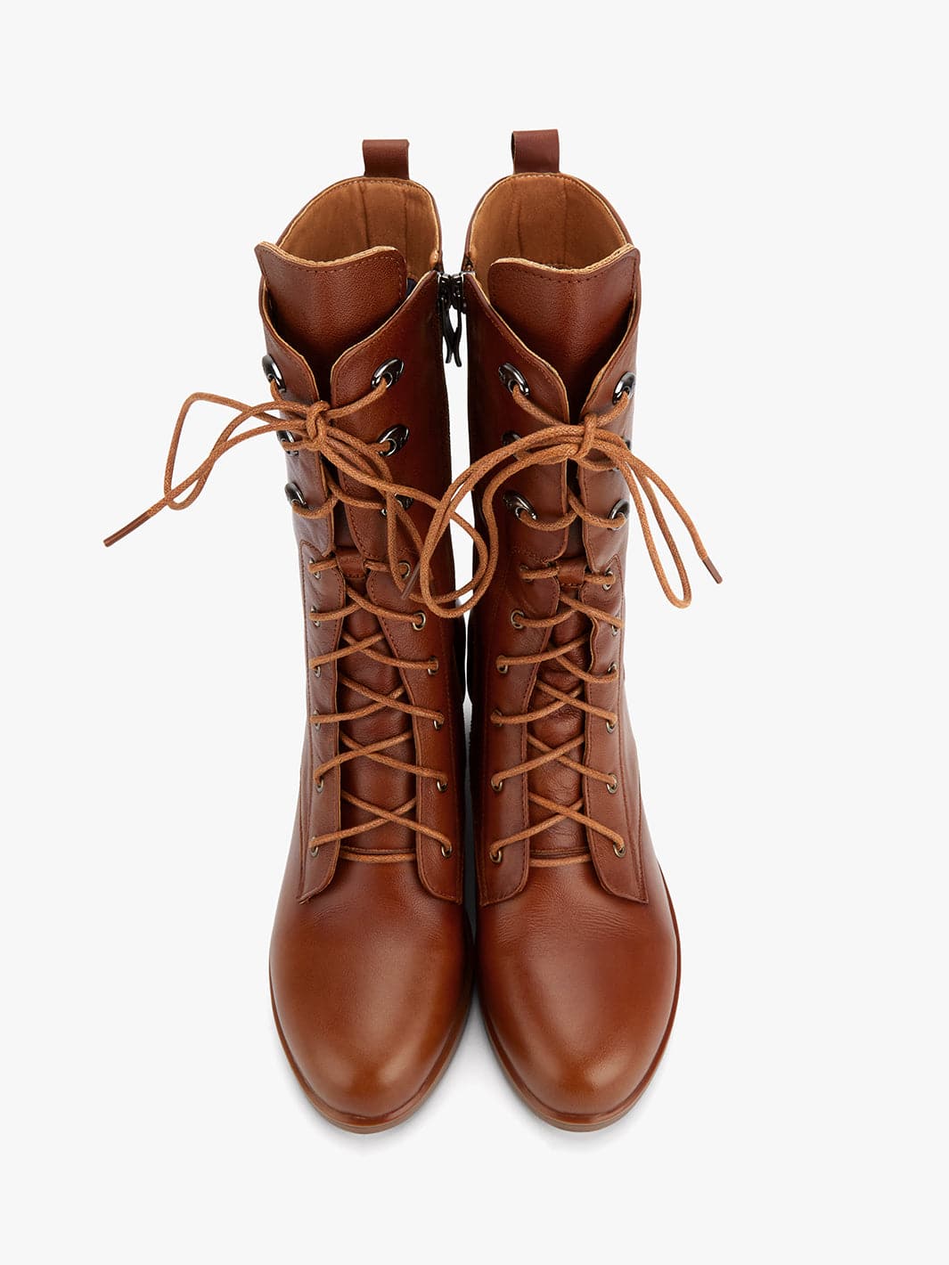 Womens vintage lace up hot sale boots