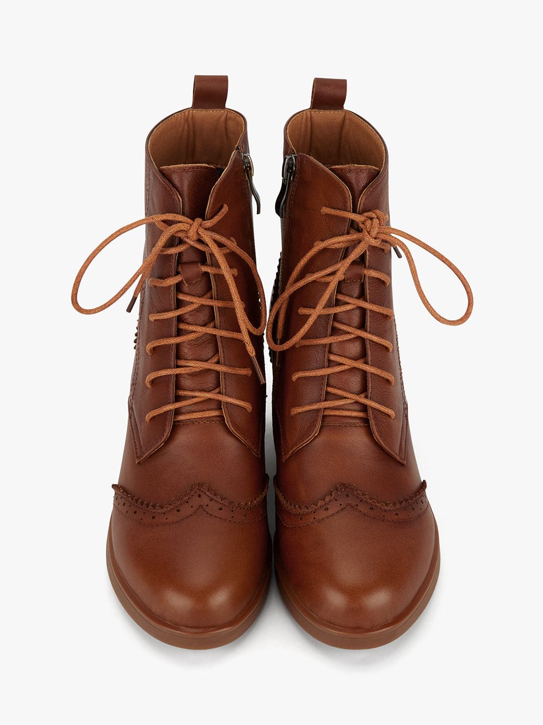 Vintage Martin Boots - Soft Vegan Leather - Heel: 5cm - Zip