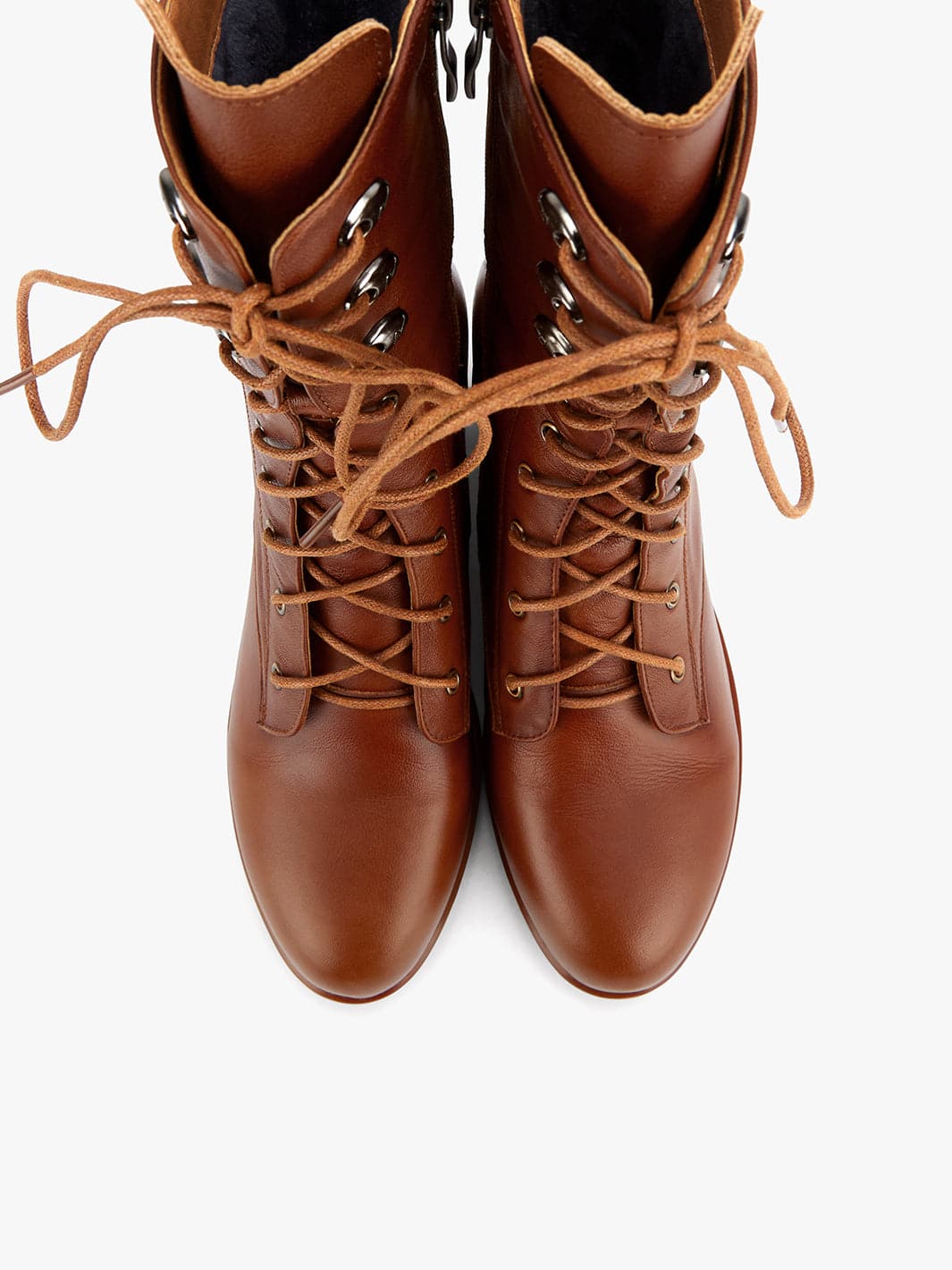 Vintage leather lace up on sale boots