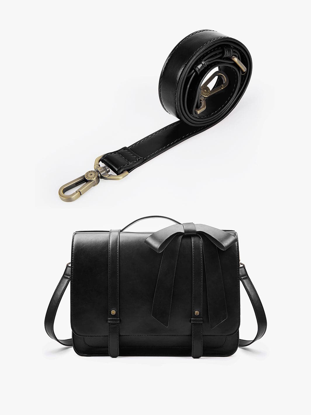 Briefcase with shoulder on sale strap